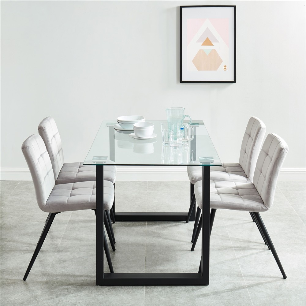 Franco Bk/Suzette Gy 5Pc Dining Set