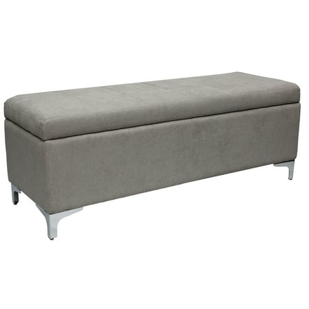 Ethel Storage Ottoman Grey