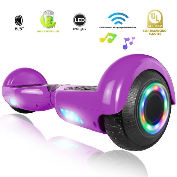 XPRIT Hoverboard with Bluetooth Speaker, UL2272 Certified - PurplePurple