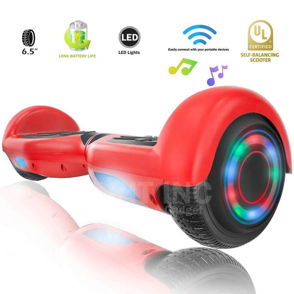 XPRIT Hoverboard with Bluetooth Speaker, UL2272 Certified - RedRed