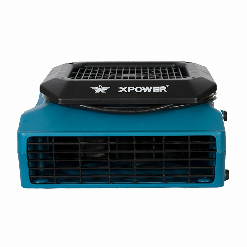 XPOWER PL-700A 1/3 HP 1050 CFM 3 Speed Low Profile Air Mover, Floor Fan, Carpet Dryer with Built-in Power Outlets