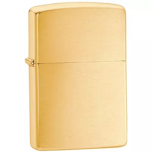 Zippo Windproof Lighter Brushed Brass Finish Classic Case