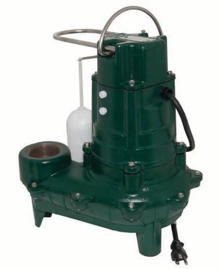 1/2 HP 115 Volts Cast Iron Sewage Pump With Variable Level Float Switch