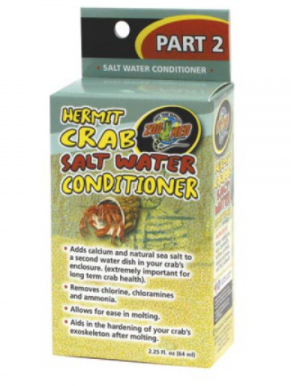 Zoo Med Hermit Crab Salt Water Conditioner - 2.25 fl oz