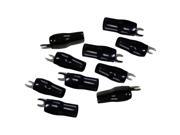 Orion BARRIER SPADE TERMINAL 8 GAUGE #10 GOLD BLACK 10 PCS