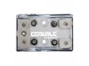 Orion MINI ANL POWER DISTRIBUTION BLOCK ONE 4/8 IN AND TWO 4/8 GAUGE OUPUT NICKEL FINISH