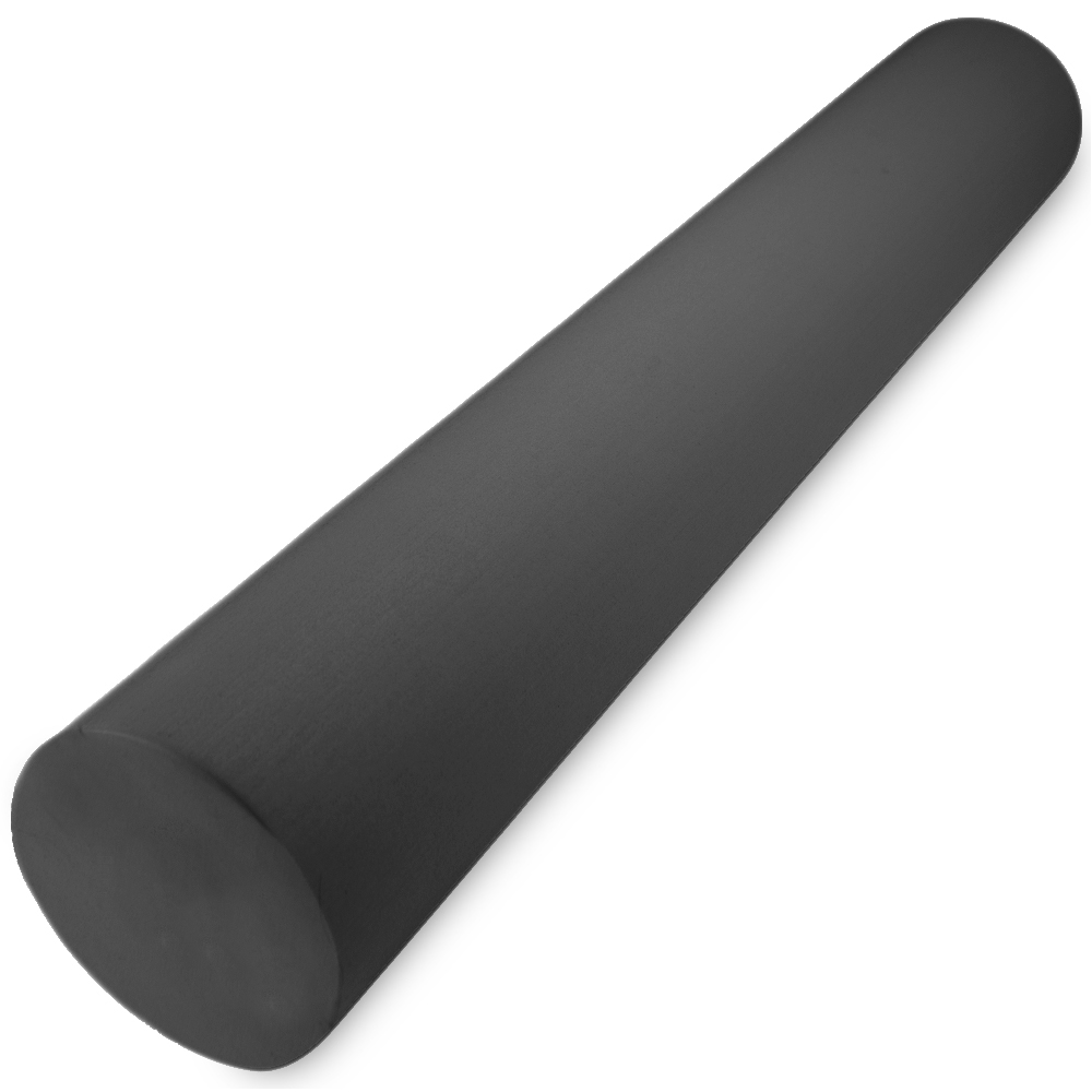 Black 36" x 6" Premium High-Density EVA Foam Roller