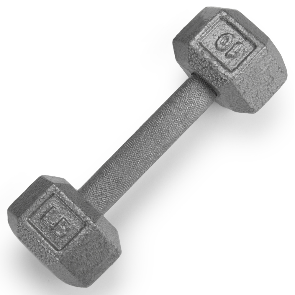 10lb Cast Iron Hex Dumbbell