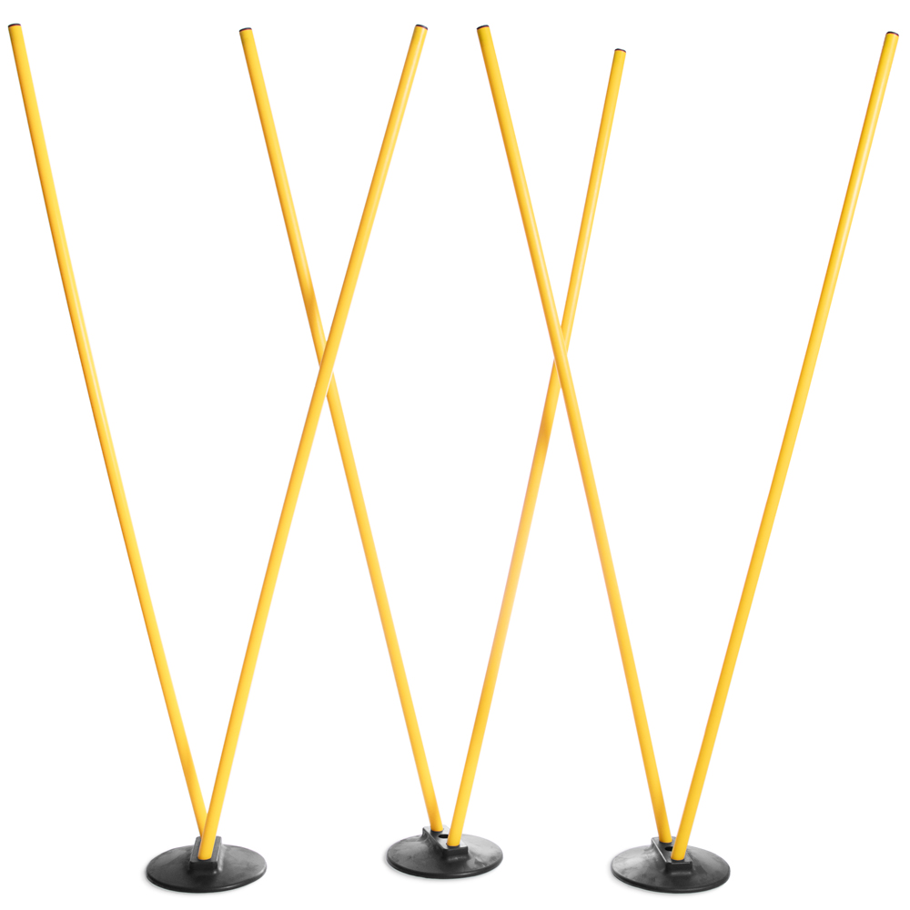 6 Agility Poles with 3 Bases