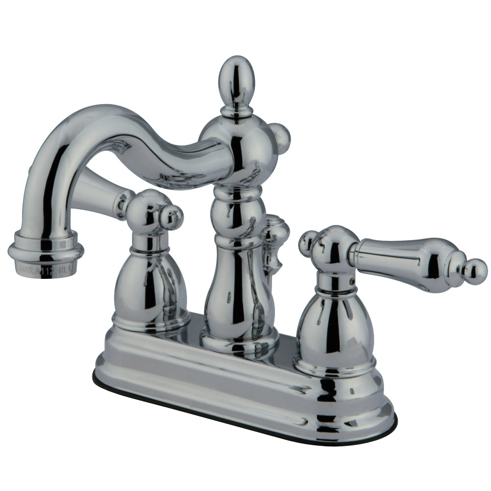 Kingston Brass KB1601ALB 4 in. Centerset Bathroom Faucet, Polished Chrome
