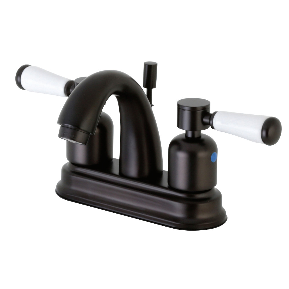 Kingston Brass FB5615DPL 4 in. Centerset Bathroom Faucet, Oil Rubbed Bronze