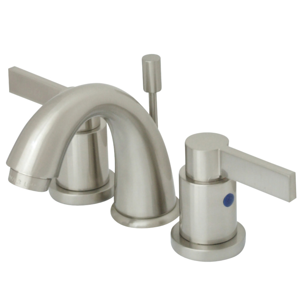 Kingston Brass KB8918NDL NuvoFusion Widespread Bathroom Faucet, Brushed Nickel
