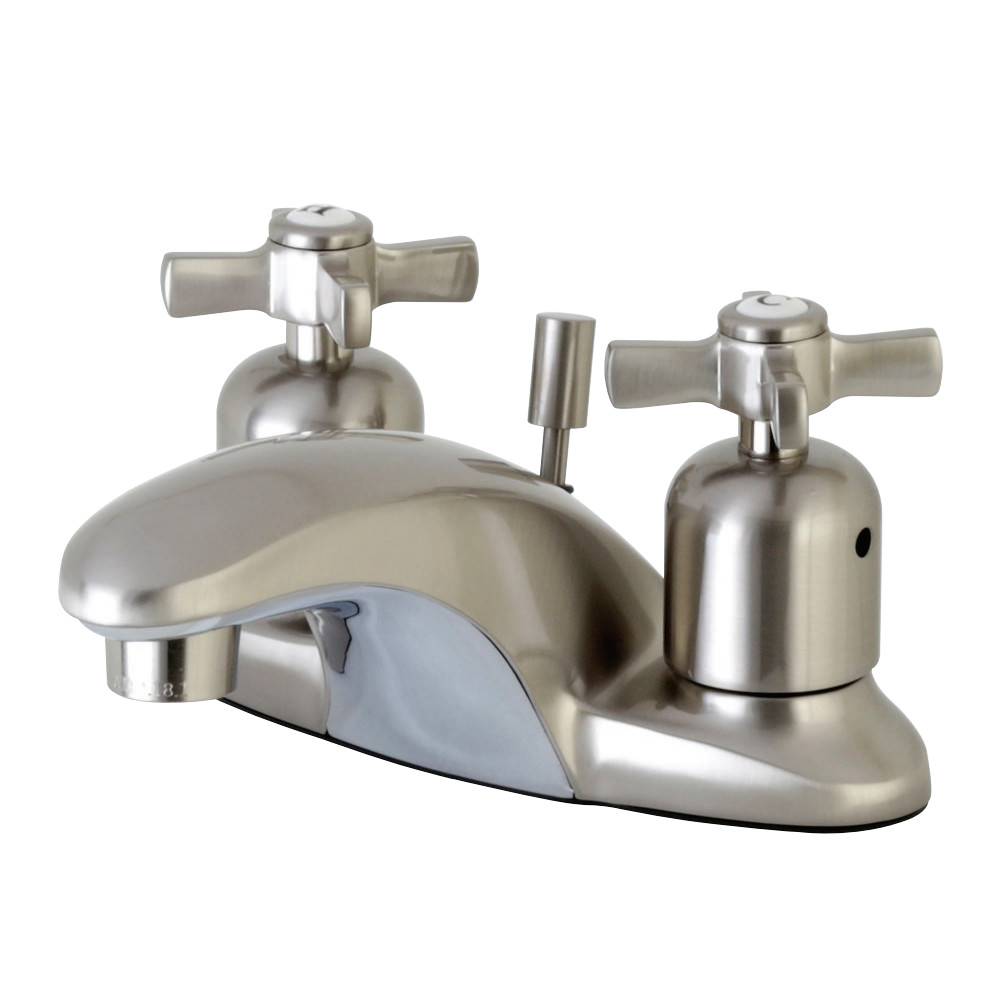 Kingston Brass FB8628ZX 4 in. Centerset Bathroom Faucet, Brushed Nickel