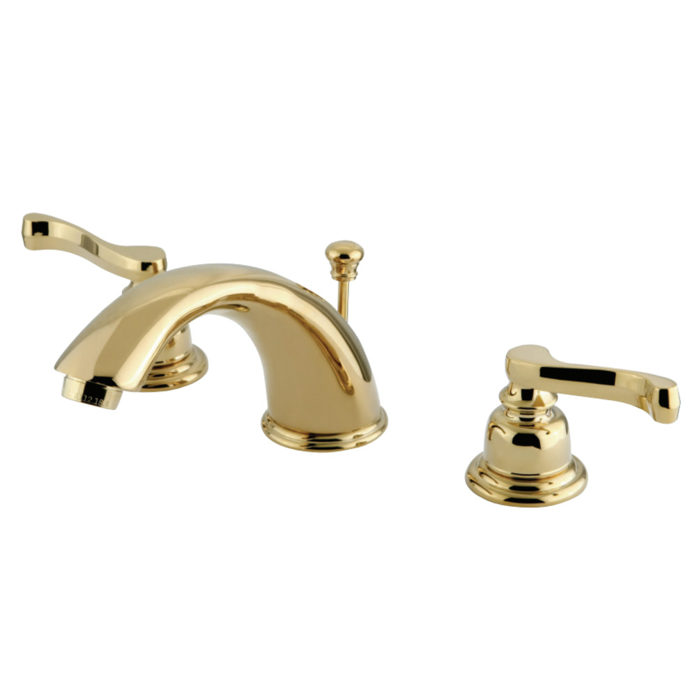 Kingston Brass KB962FL Widespread Bathroom Faucet, Polished Brass