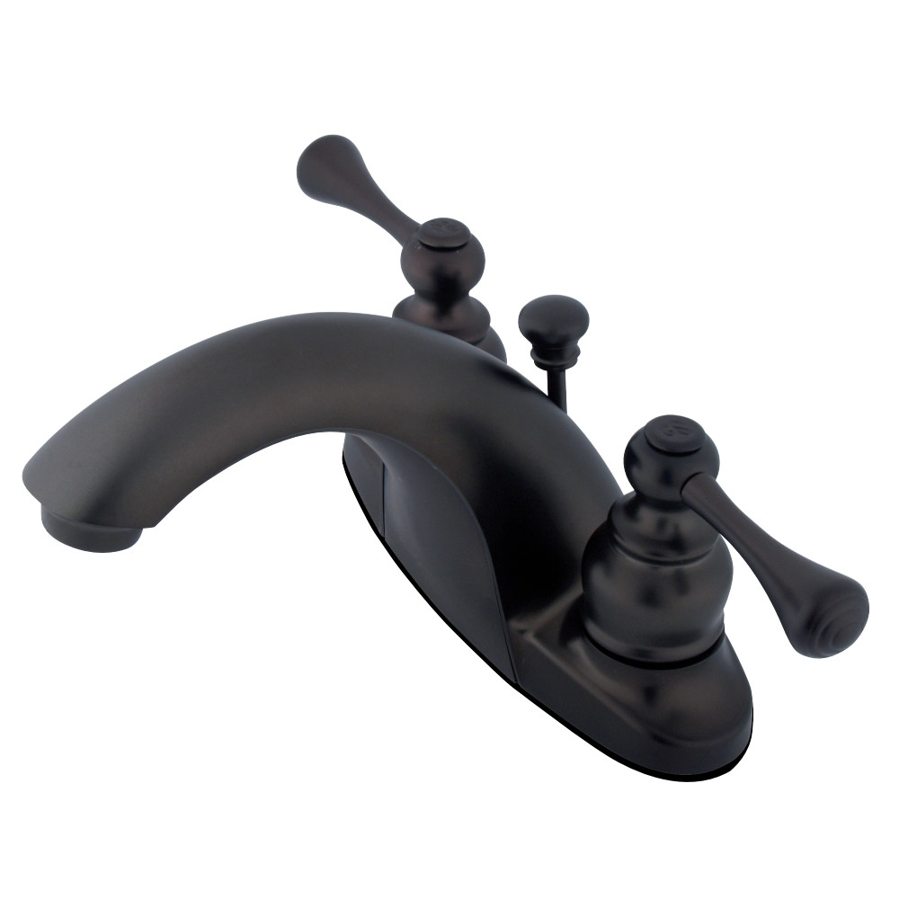 Kingston Brass KB7645BL 4 in. Centerset Bathroom Faucet, Oil Rubbed Bronze