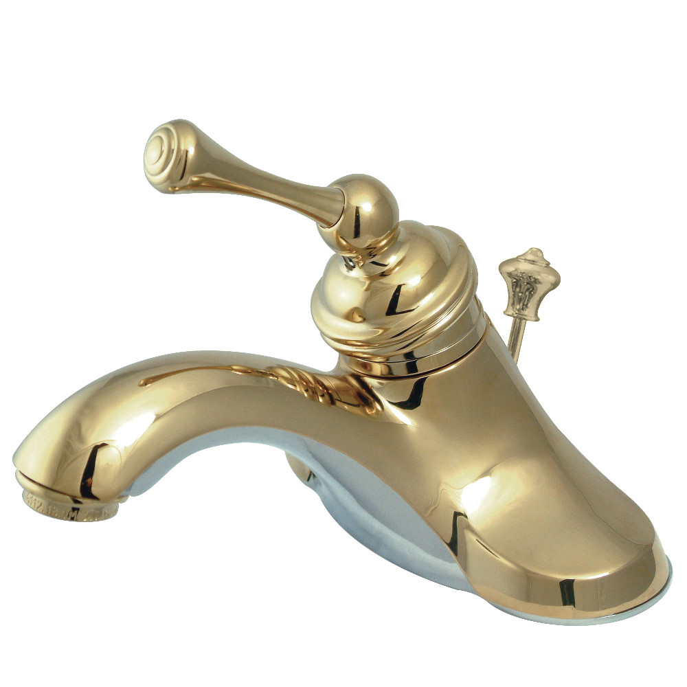 Kingston Brass KB3542 4 in. Centerset Bathroom Faucet, Polished Brass