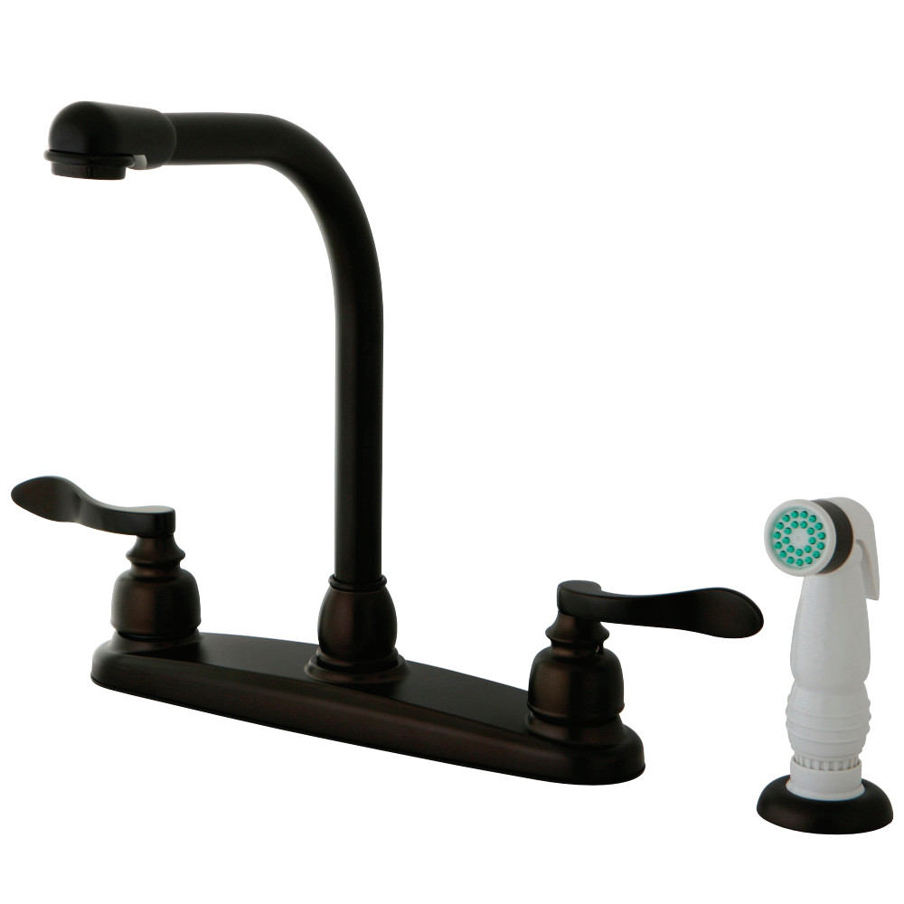 Kingston Brass KB8755NFL NuWave French Centerset Kitchen Faucet, Oil Rubbed Bronze