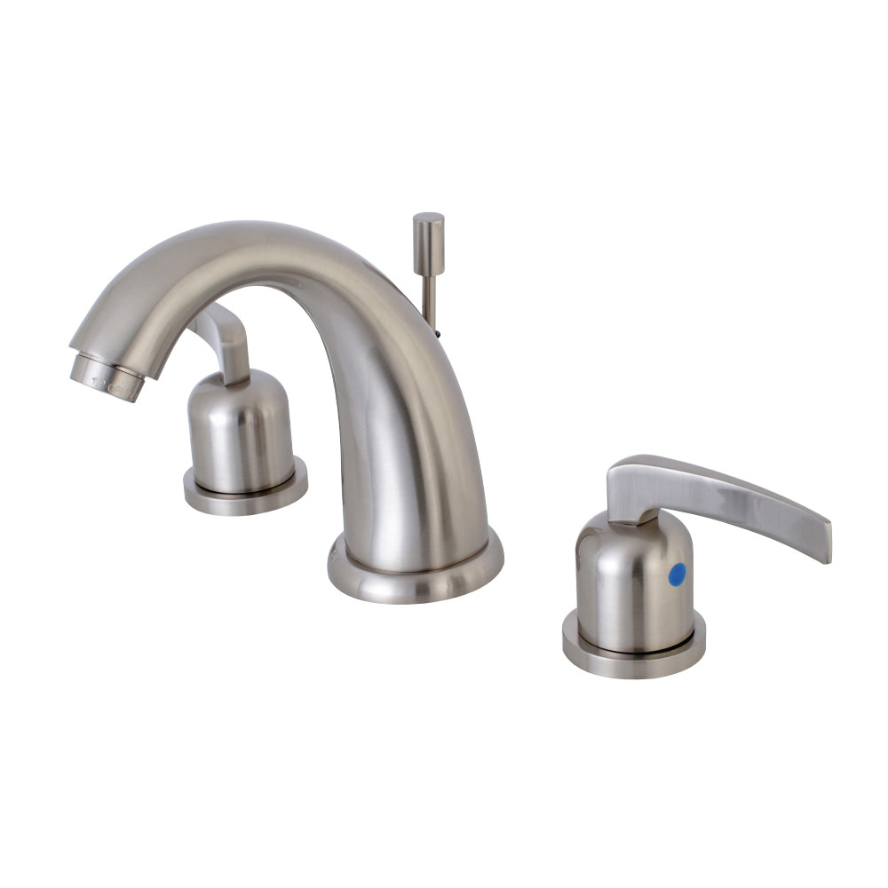 Kingston Brass KB8988EFL 8 in. Widespread Bathroom Faucet, Brushed Nickel