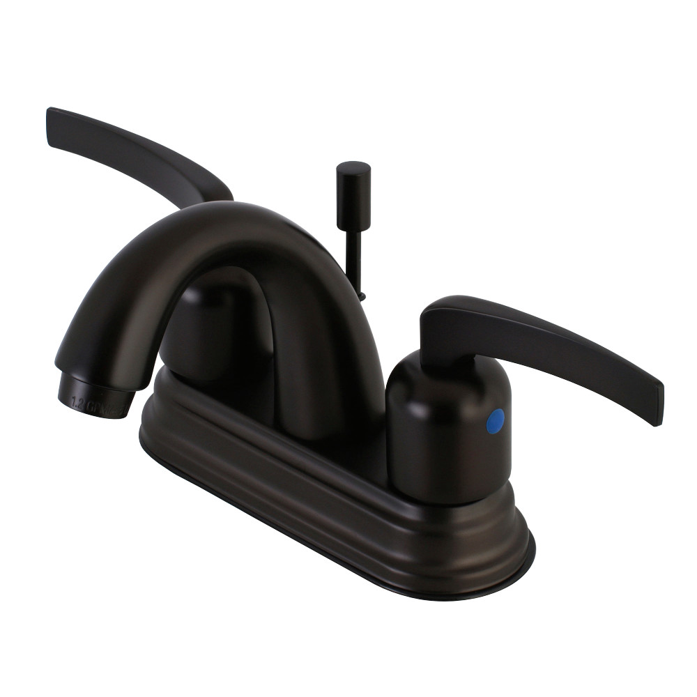 Kingston Brass KB8615EFL 4 in. Centerset Bathroom Faucet, Oil Rubbed Bronze