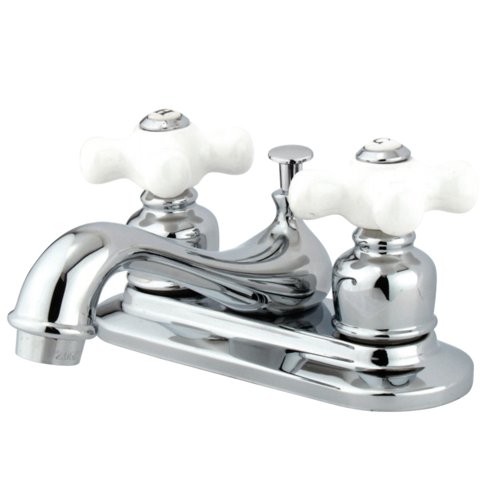 Kingston Brass KB601PX Restoration 4 in. Centerset Bathroom Faucet, Polished Chrome