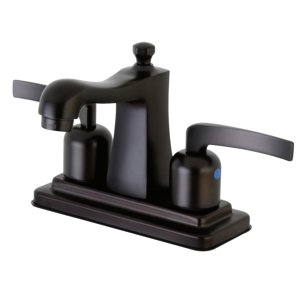 Kingston Brass FB4645EFL 4 in. Centerset Bathroom Faucet, Oil Rubbed Bronze