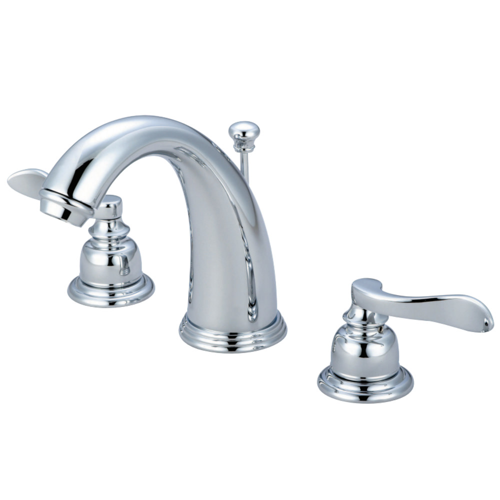 Kingston Brass KB8981NFL 8 in. Widespread Bathroom Faucet, Polished Chrome