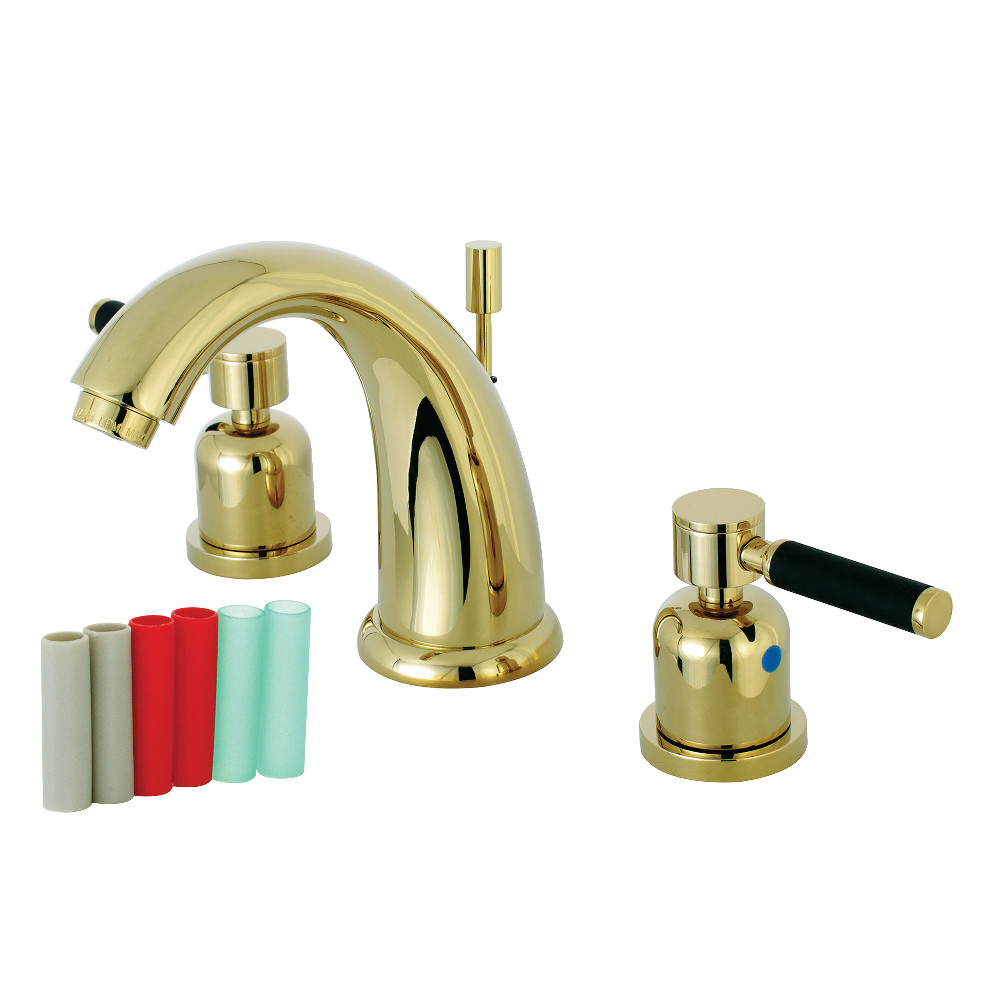 Kingston Brass KB8982DKL 8 in. Widespread Bathroom Faucet, Polished Brass