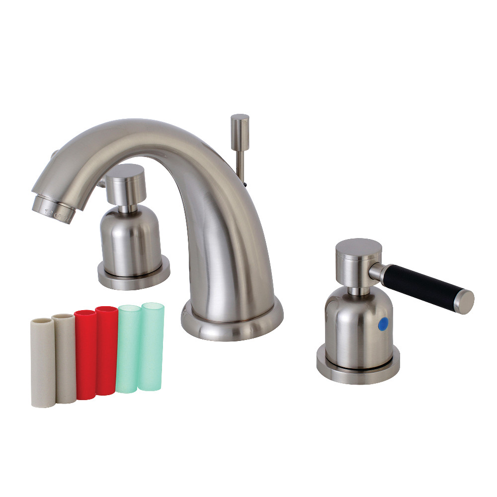 Kingston Brass KB8988DKL 8 in. Widespread Bathroom Faucet, Brushed Nickel