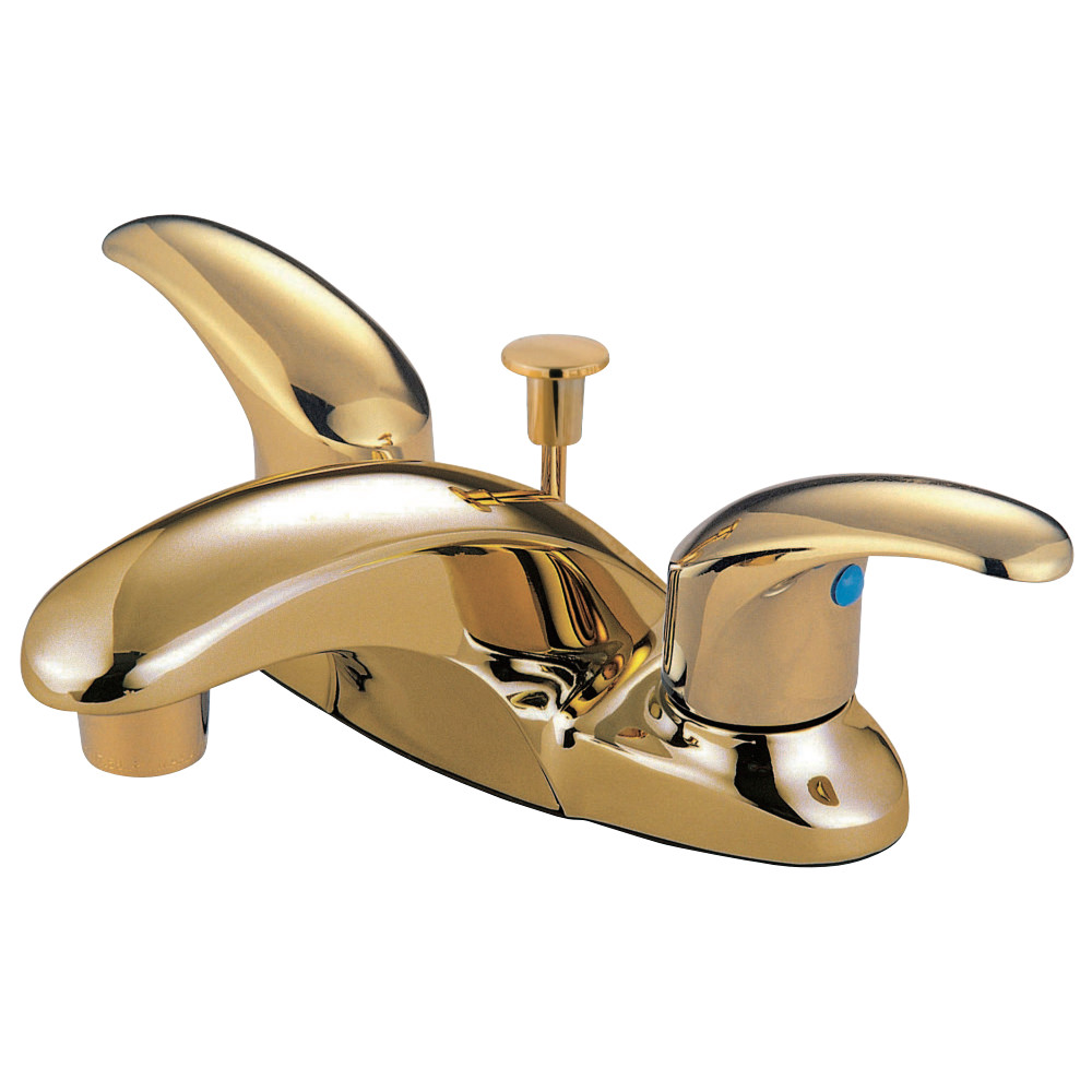 Kingston Brass KB6622LL 4 in. Centerset Bathroom Faucet, Polished Brass