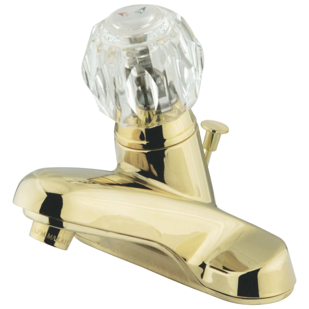 Kingston Brass KB522 Single-Handle 4 in. Centerset Bathroom Faucet, Polished Brass