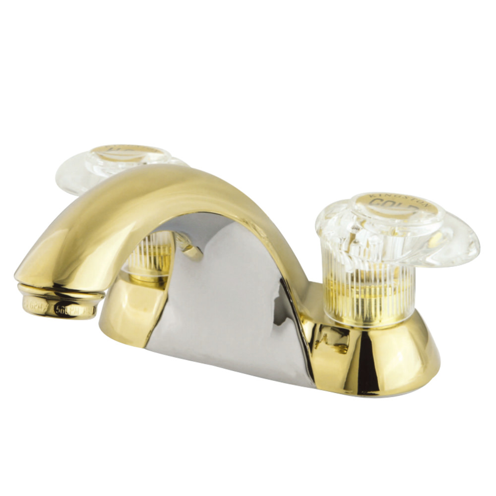 Kingston Brass KB2152LP 4 in. Centerset Bathroom Faucet, Polished Brass