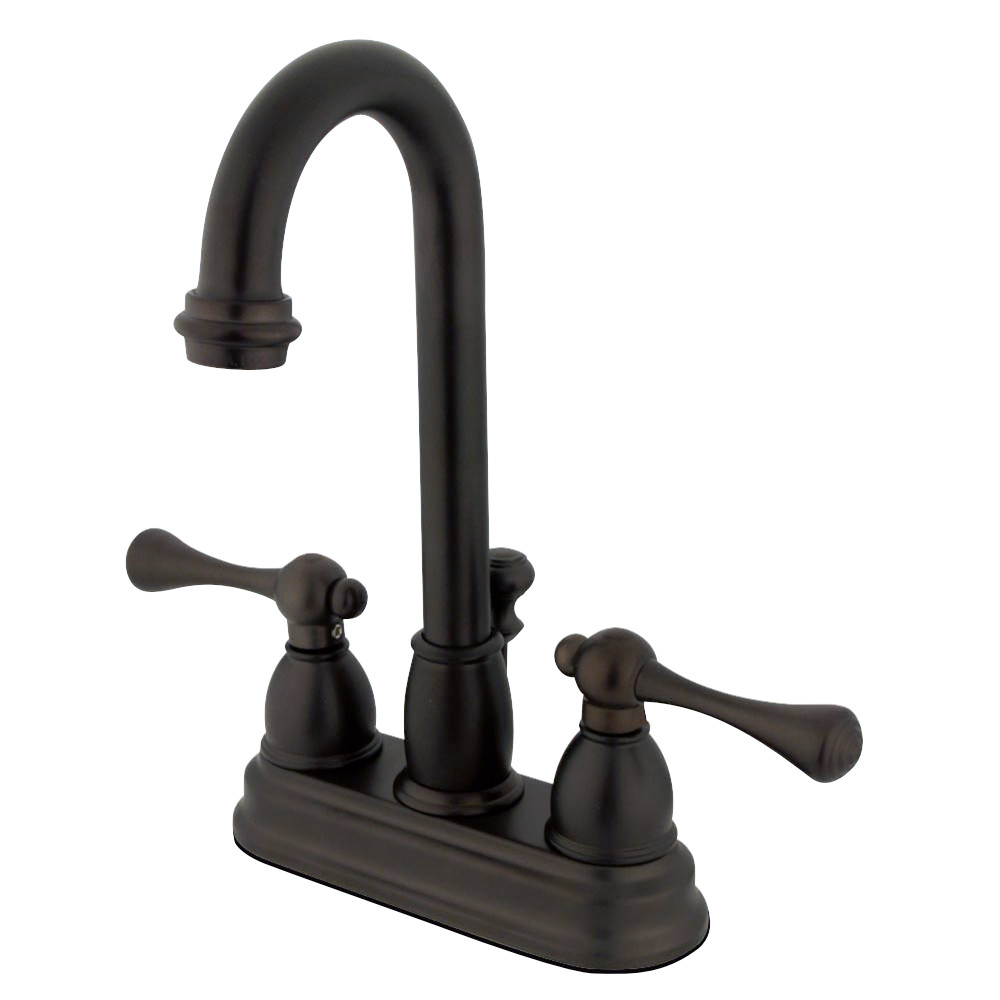 Kingston Brass KB3615BL 4 in. Centerset Bathroom Faucet, Oil Rubbed Bronze