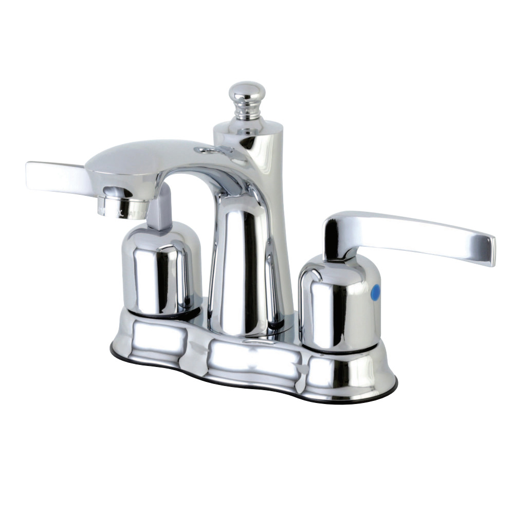 Kingston Brass FB7611EFL 4 in. Centerset Bathroom Faucet, Polished Chrome