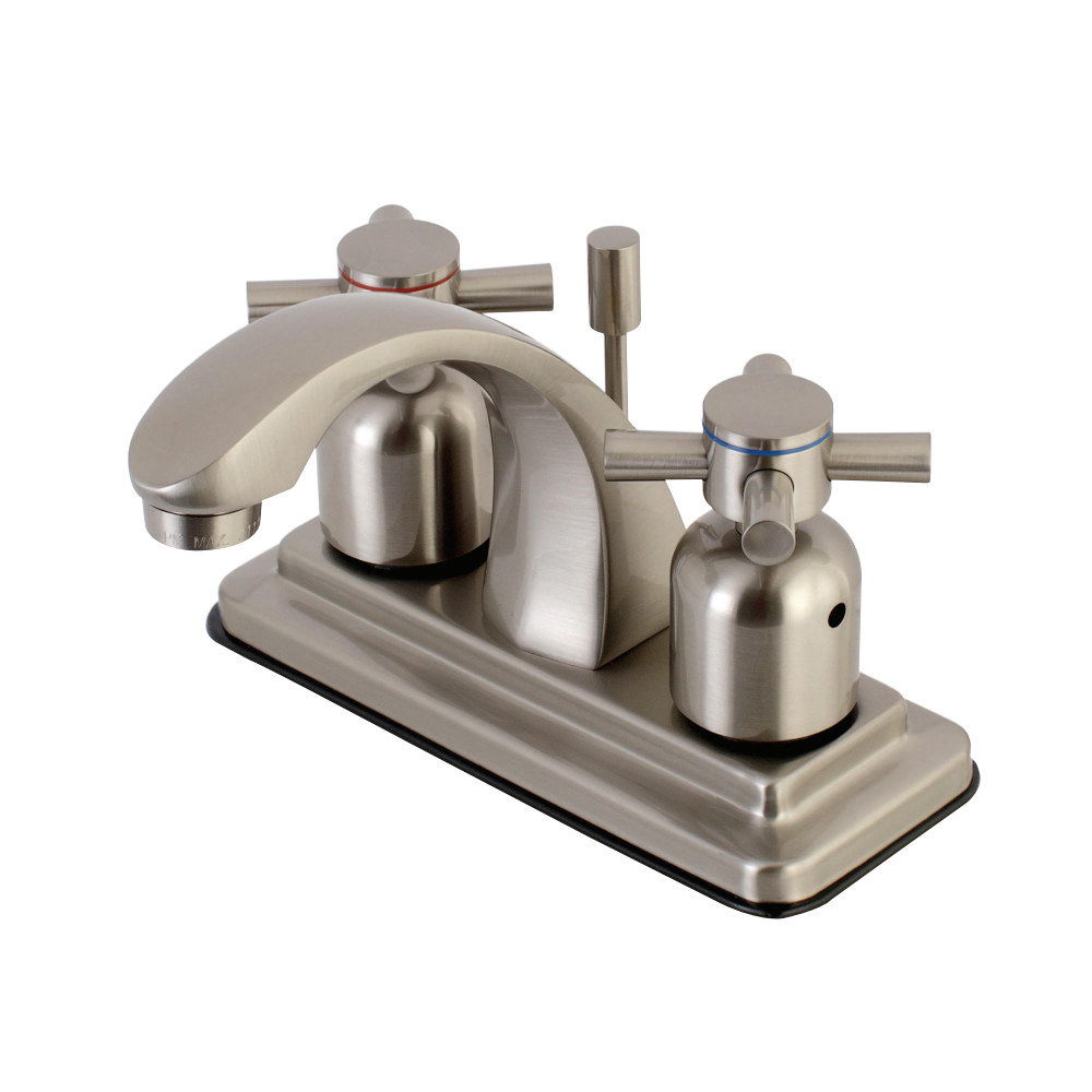 Kingston Brass KB4648DX 4 in. Centerset Bathroom Faucet, Brushed Nickel