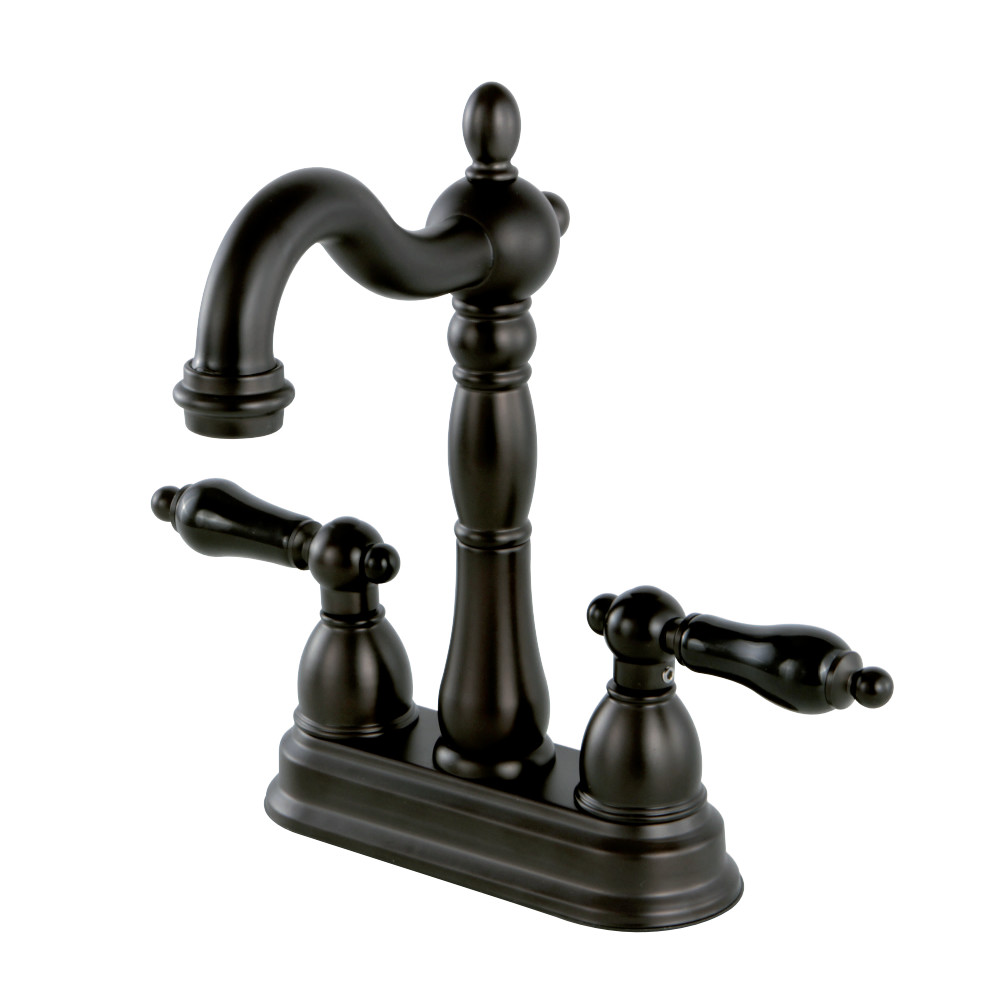 Kingston Brass KB1495PKL Duchess Two-Handle Bar Faucet, Oil Rubbed Bronze