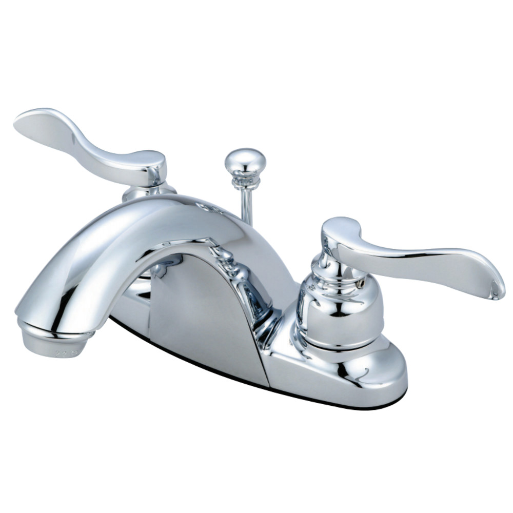 Kingston Brass KB8641NFL 4 in. Centerset Bathroom Faucet, Polished Chrome