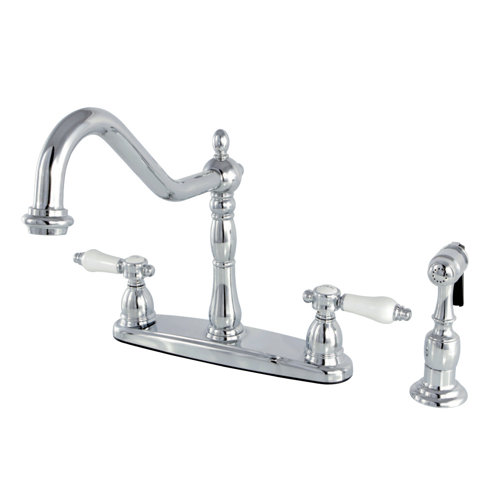 Kingston Brass KB1751BPLBS Bel-Air Centerset Kitchen Faucet, Polished Chrome