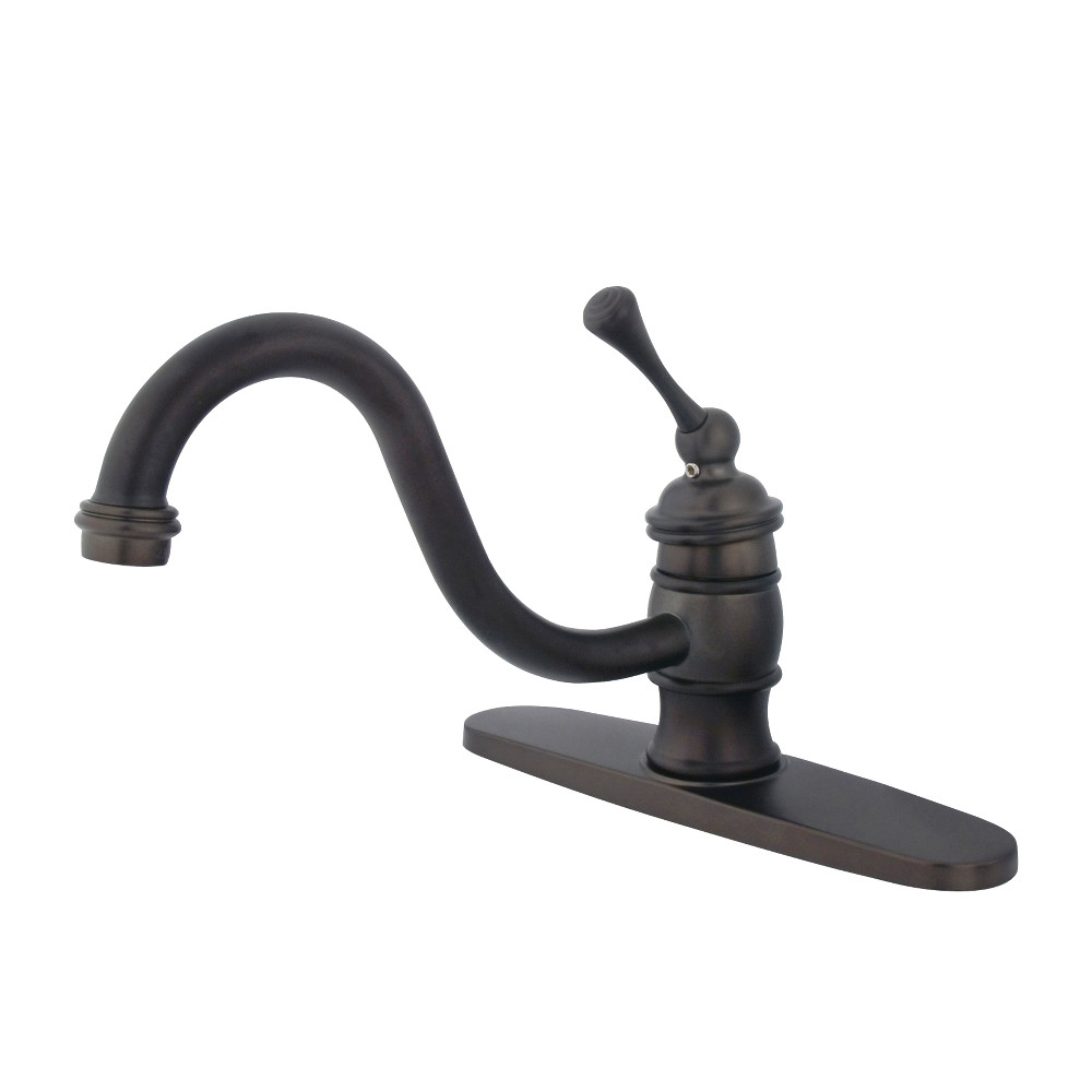 Kingston Brass KB3575BLLS 8-Inch Centerset Kitchen Faucet, Oil Rubbed Bronze