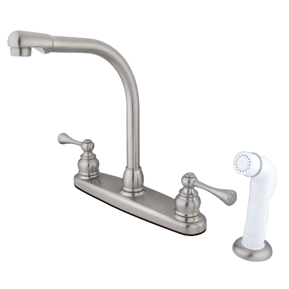 Kingston Brass KB718BL 8-Inch Centerset Kitchen Faucet, Brushed Nickel