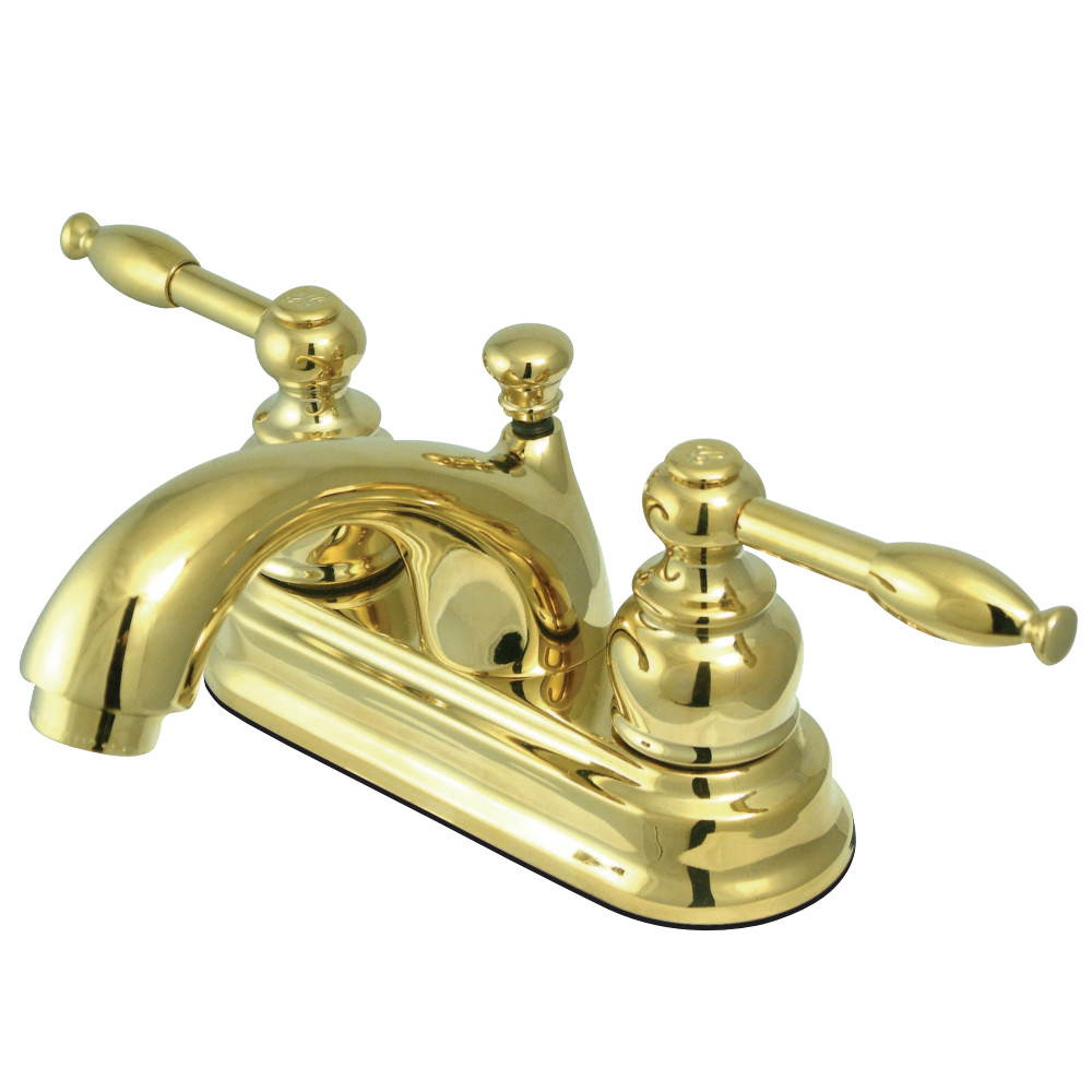 Kingston Brass KB2602KL 4 in. Centerset Bathroom Faucet, Polished Brass