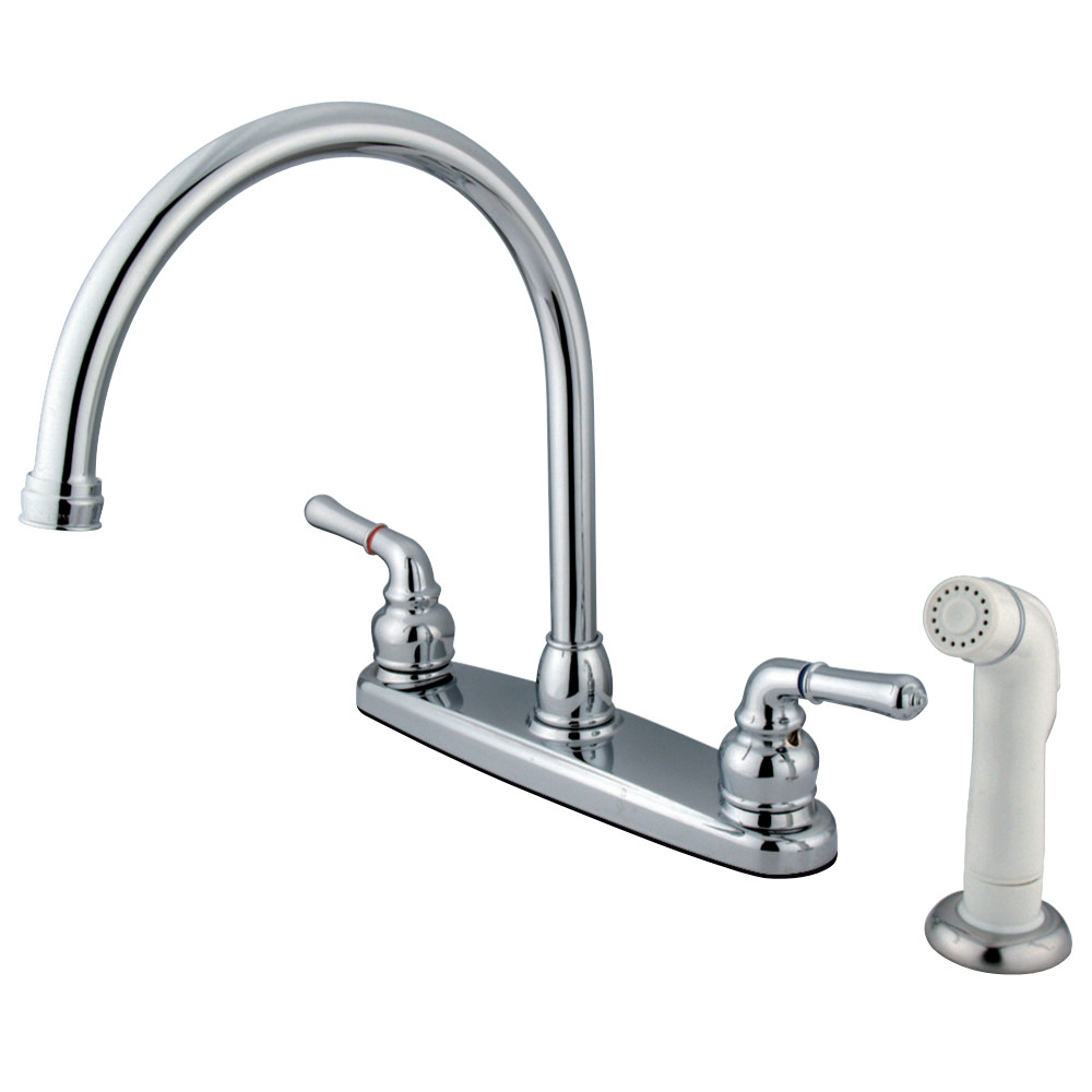 Kingston Brass KB791 Magellan 8-Inch Centerset Kitchen Faucet, Polished Chrome