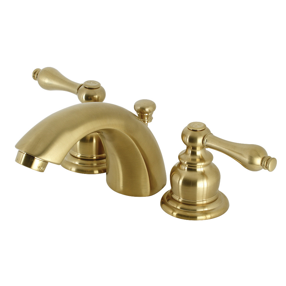 Kingston Brass KB947ALSB Mini-Widespread Bathroom Faucet, Brushed Brass