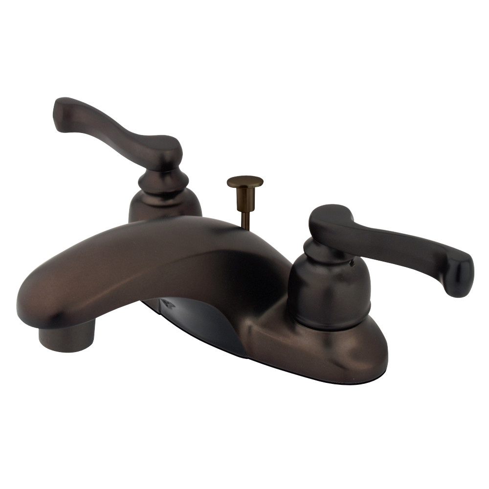 Kingston Brass KB8625FL 4 in. Centerset Bathroom Faucet, Oil Rubbed Bronze