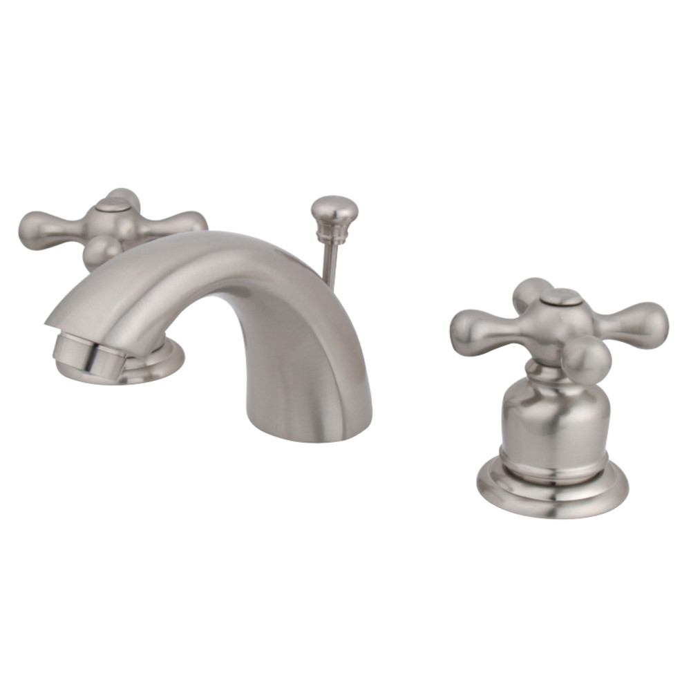 Kingston Brass KB958AX Mini-Widespread Bathroom Faucet, Brushed Nickel