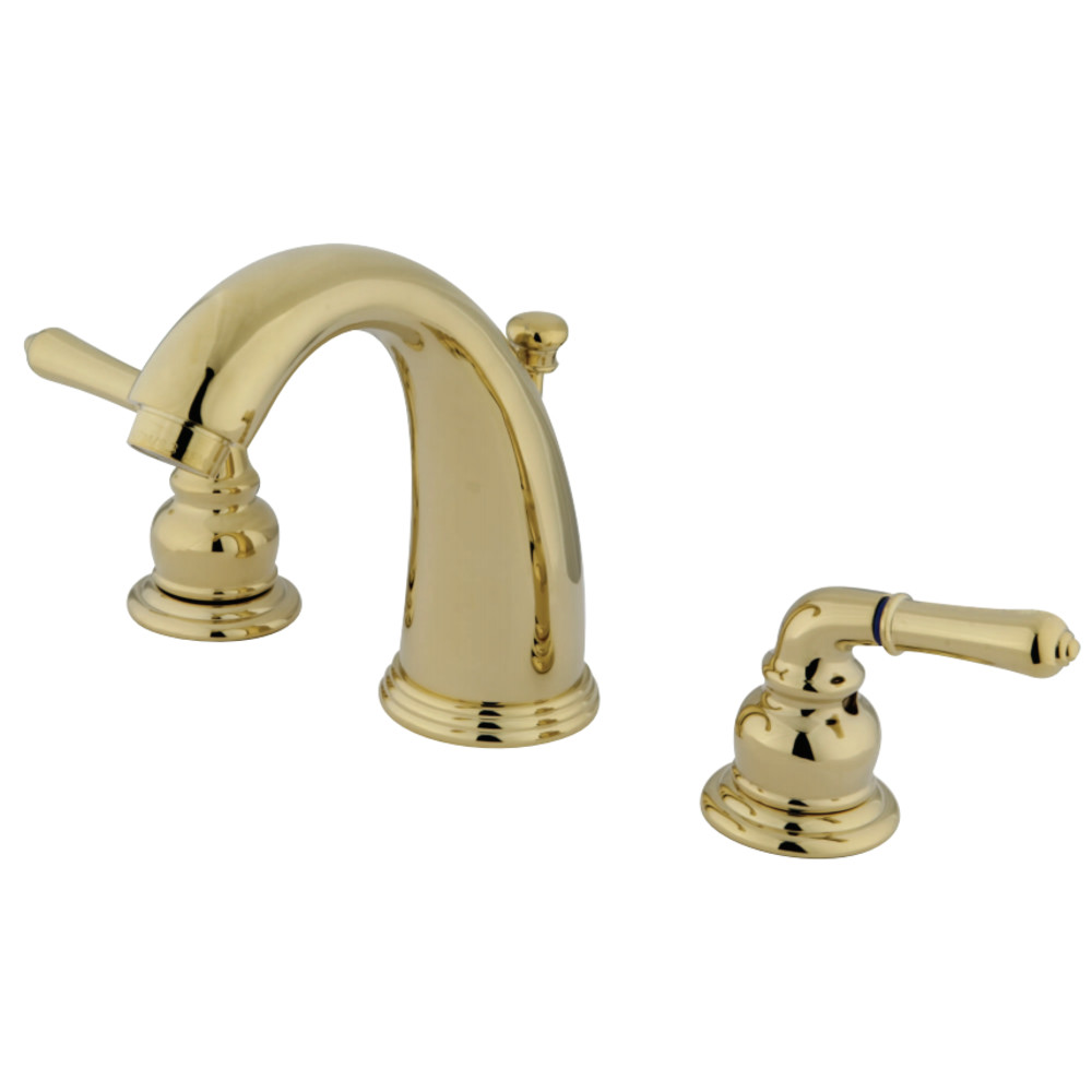 Kingston Brass KB982 Widespread Bathroom Faucet, Polished Brass