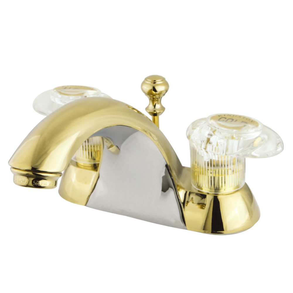 Kingston Brass KB2152 4 in. Centerset Bathroom Faucet, Polished Brass