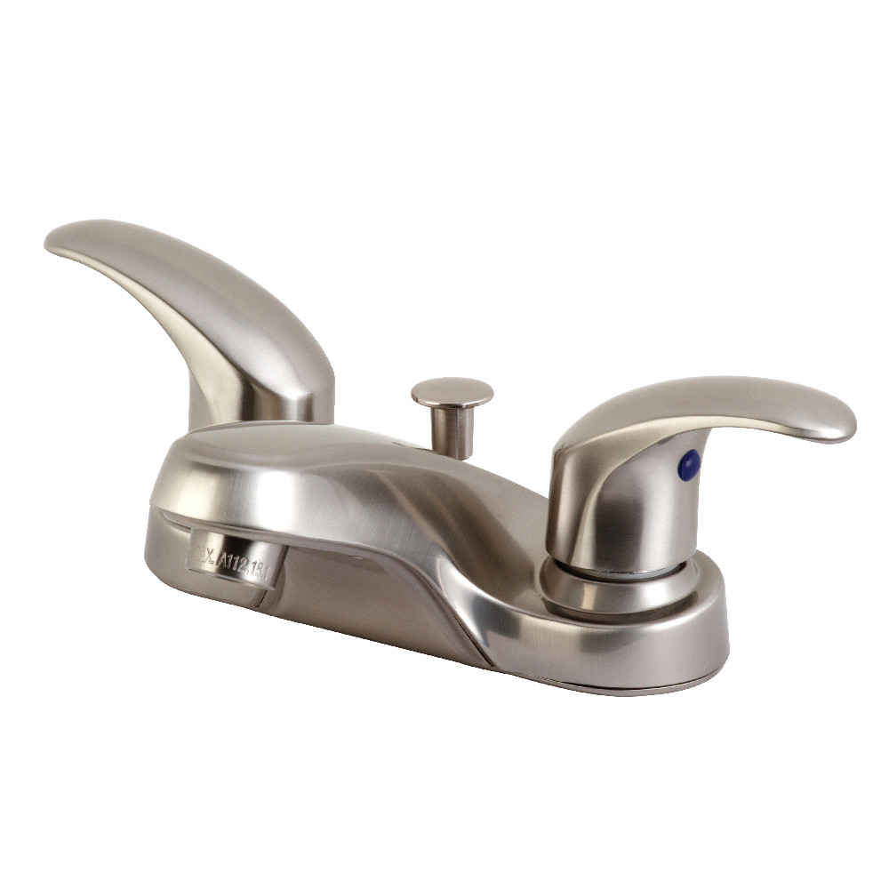 Kingston Brass KB6258LL 4 in. Centerset Bathroom Faucet, Brushed Nickel