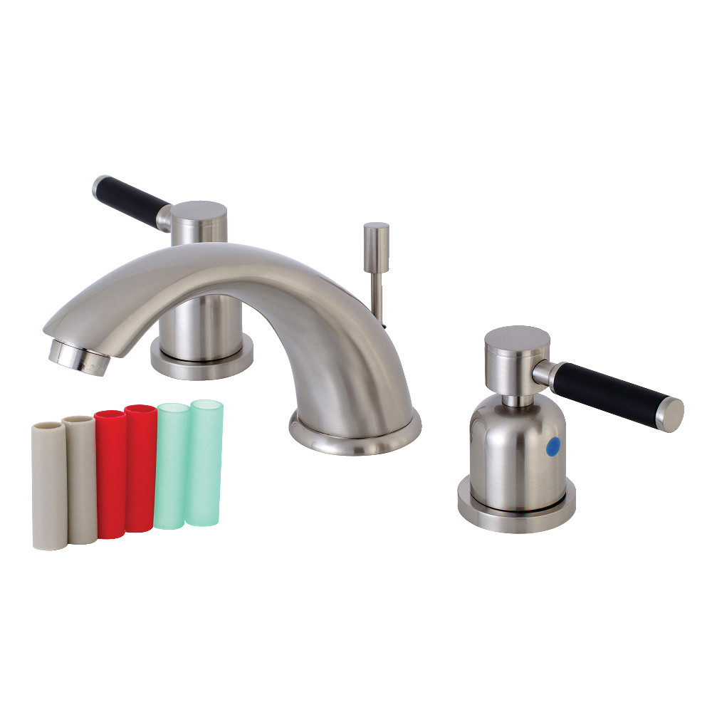 Kingston Brass KB8968DKL 8 in. Widespread Bathroom Faucet, Brushed Nickel