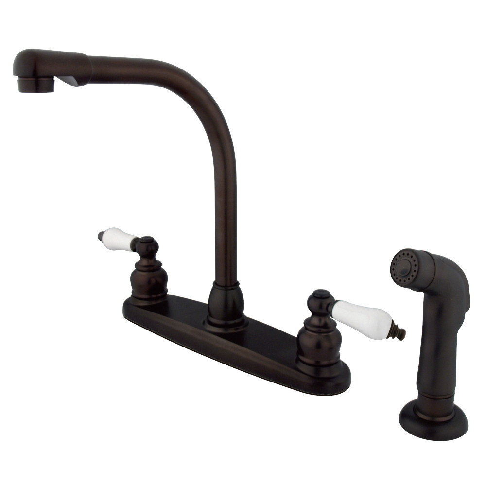 Kingston Brass KB715SP Victorian Centerset Kitchen Faucet, Oil Rubbed Bronze