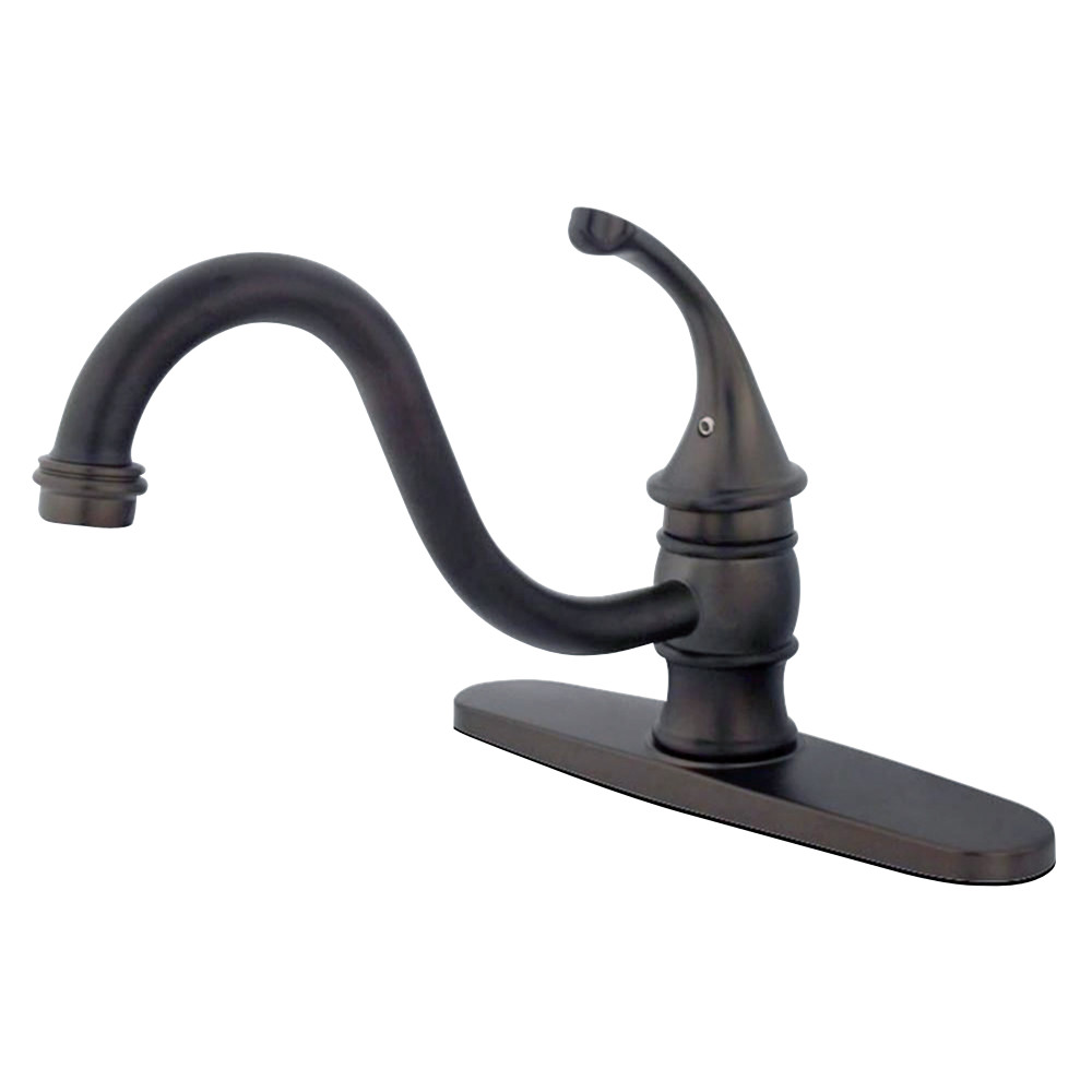 Kingston Brass KB3575GLLS Georgian 8" Centerset Kitchen Faucet without Sprayer, Oil Rubbed Bronze